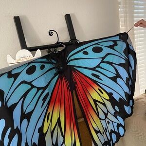 Colorful Butterfly Wing Cape
